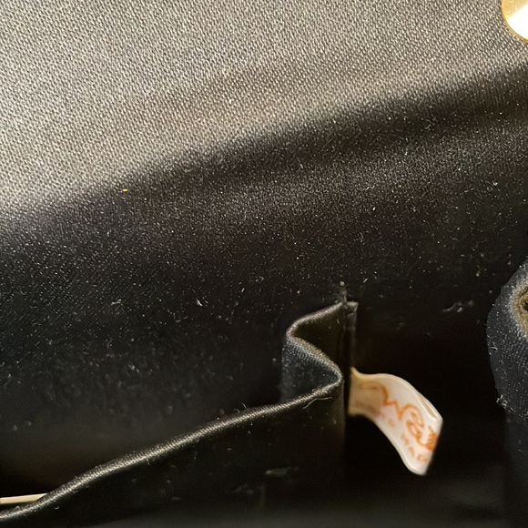 VINTAGE 1960’s Walborg Clutch Purse with Brass Crossbody Strap - Picture 12 of 15